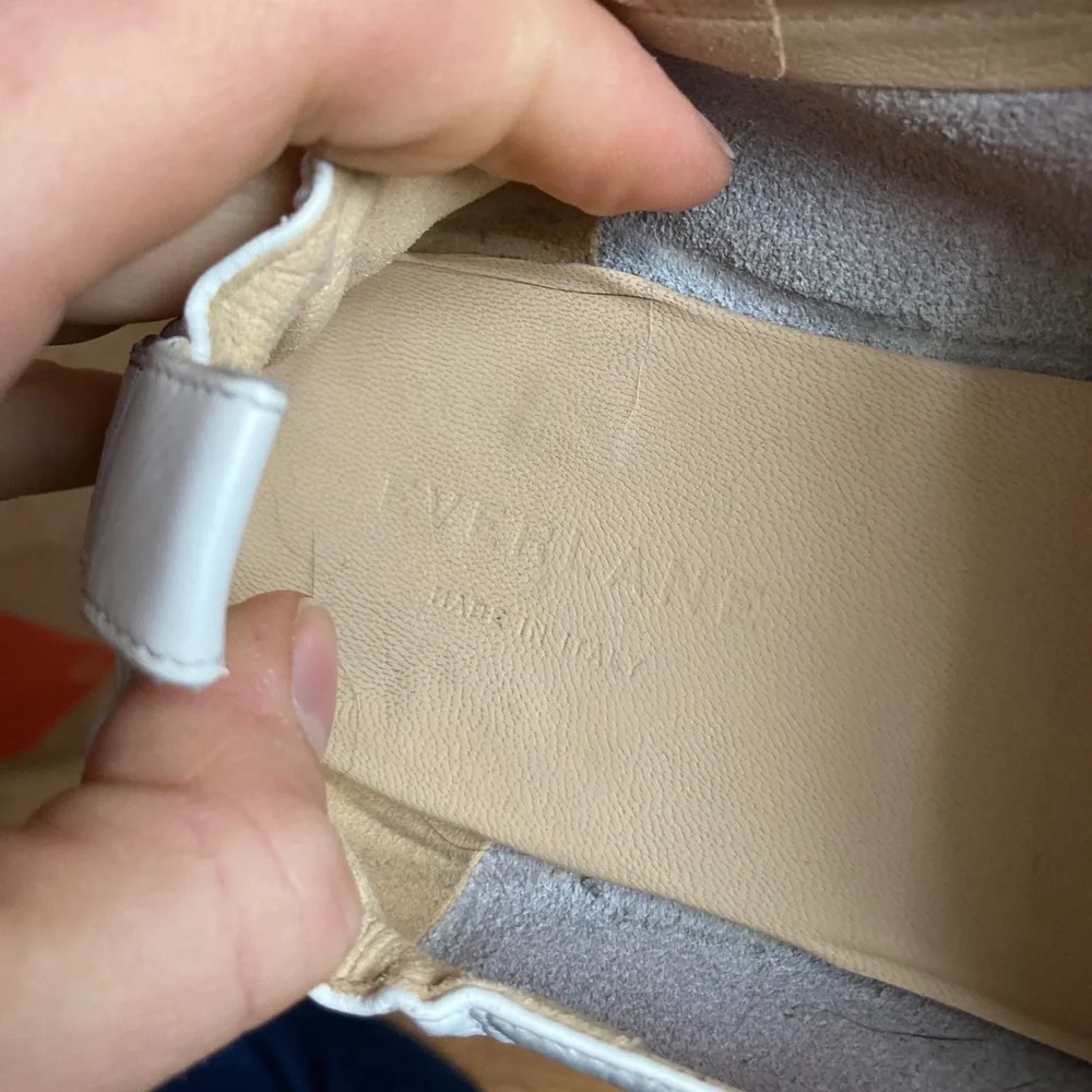 Everlane White Leather Loafer Flats 10.5 - Picture 2 of 6